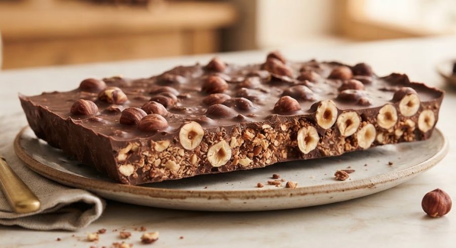 Hazelnut Praline Slab — alternate view